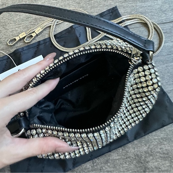 Alexander Wang Medium Rhinestone Heiress Pouch - Picture 7 of 10